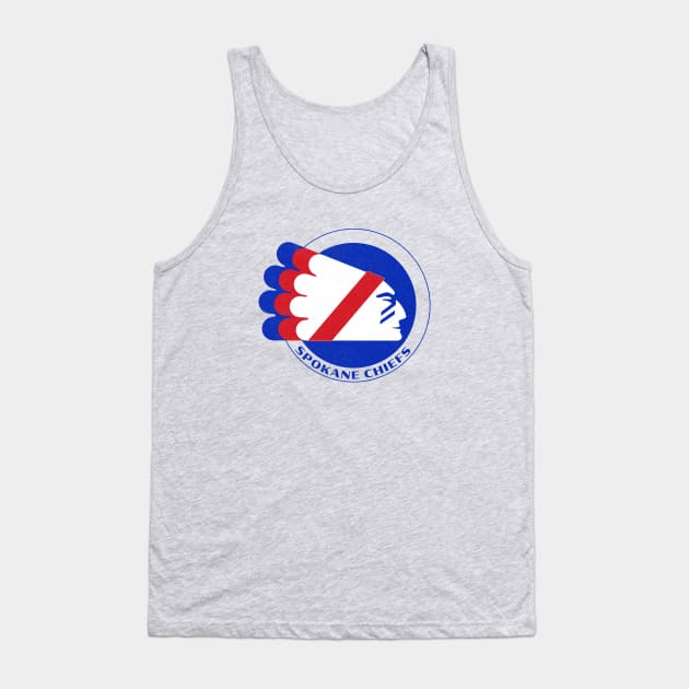 Defunct Spokane Chiefs WIHL Hockey 1982 Tank Top by LocalZonly